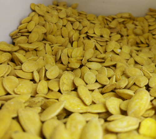 تخمه مرمری زعفرانی گرم (فروشگاه توت استور)